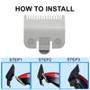 Compatible with Wahl Clipper Guards Set,Compatible with Wahl 1/2 Clipper Guard,Replacement Guide Comb 1.5mm #3137-101,#1/16'',2Pack.