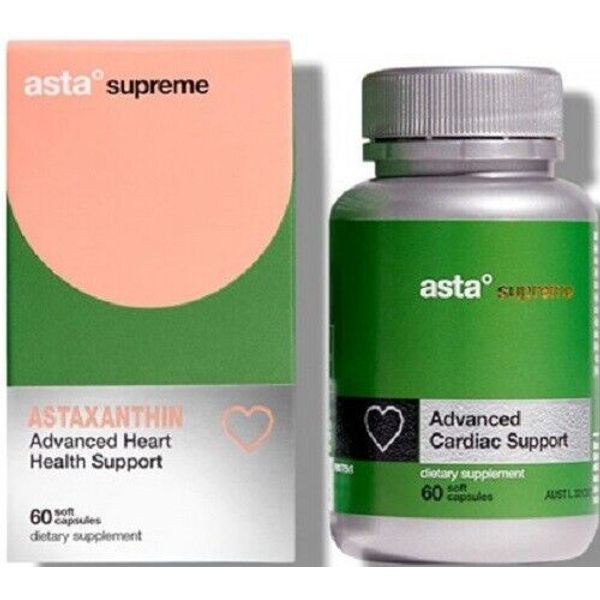 Asta Supreme Astaxanthin Advanced Cardiac Support Capsules 60