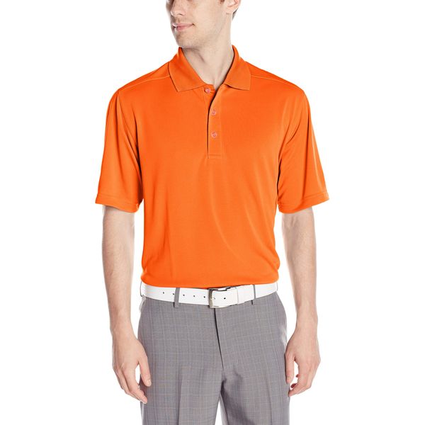 Callaway Men's Short Sleeve Core Performance Golf Polo Shirt with Sun Protection (Size Small-4X Big & Tall), Mandarin Orange, Medium