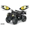 Headlight Eye Graphics Kit Decal Cover For Arctic Cat Utility 250 06-09 ECLPS Y