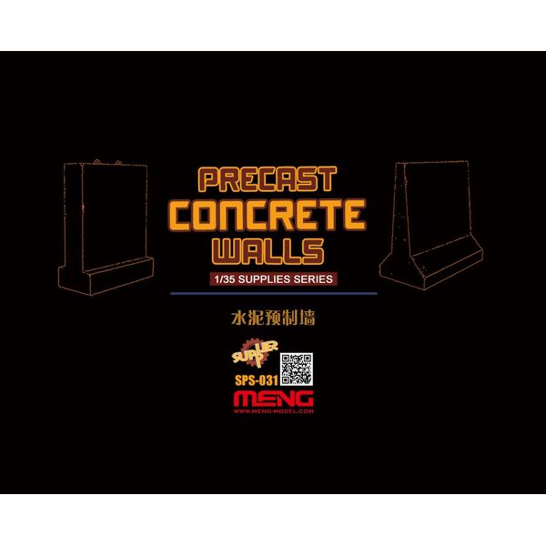 Meng SPS-031 Precast Concrete Walls Resin Plastic Model Kit