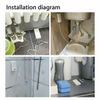 120db Water Leak Alarm Flood Level Overflow Detector Sensor Home Security Alert