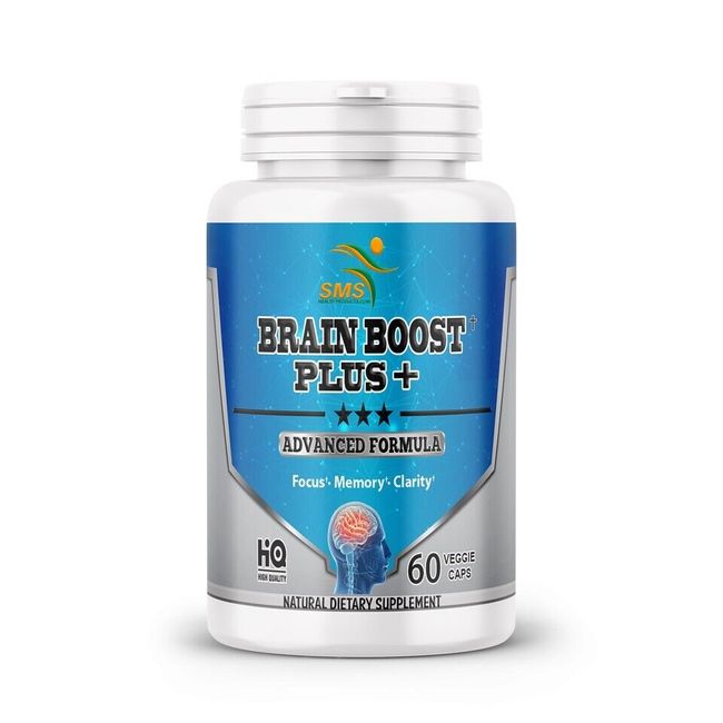 Brain Boost Supplement Pills Better Mental Focus Memory Concentration Energy