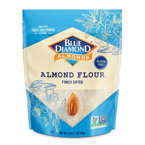 Blue Diamond Almonds, Almond Flour, Gluten Free, Blanched, Finely Sifted, 1 Lb