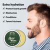 Organic Beard Balm, Styles, Strengthens & Softens Beards & Mustaches - Leave...