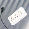 3 Outlet Wall Tap Indoor Extender Grounded AC PowerTravel Adapter Plug