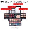 38 Colors Pro Makeup Palette Eyeshadow Blush Foundation Bronzer Makeup Kit Set