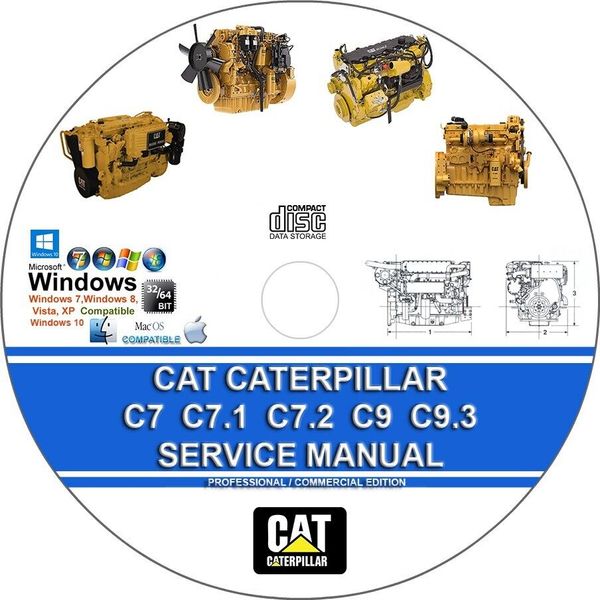 Cat Caterpillar C7 C7.1 C7.2 C9 C9.3 Engine Service Repair Manual