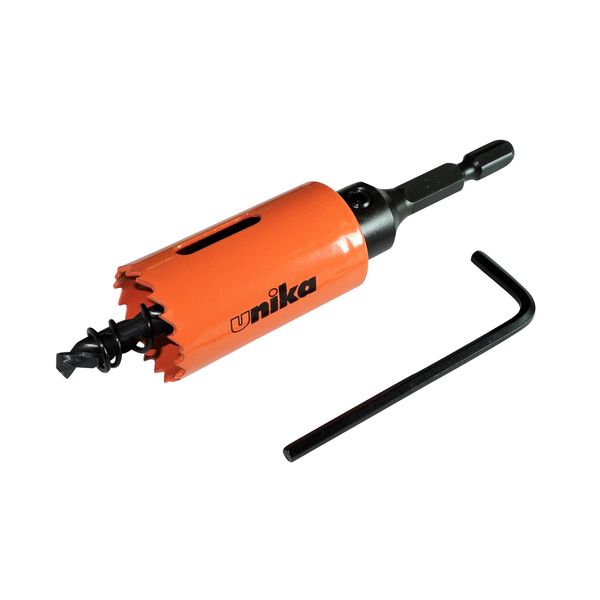 unika HSS-22TN High Speed Hole Saw No Brim 0.9 inches (22 mm)