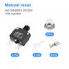 sourcing map Overload Protection Kit 10A AC125/250V DC32V Thermal Circuit Breaker Set of 2