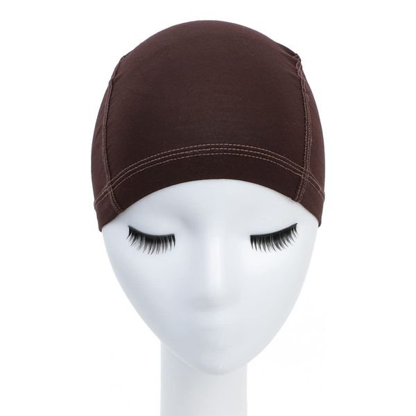 Kinglovestar Bamboo Wigs Cap for Women Bald Cap Soft Breathable Wigs Grip Cap Elastic Wig Cap for Wigs Even Cancer Chemotherapy Patients (Brown)