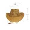 Men's Women's Straw Hat Summer Floppy Packable Panama Fedora Beach Sun Hat UPF 50+ Roll Up Foldable Large Brim Sun Protection Newsboy Travel Fishing Cap with Adjustable Chin Strap (Khaki)