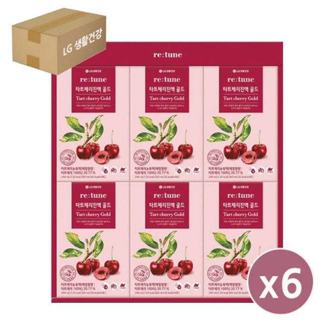 LG Gift Set Retune Tart Cherry Gold 60mlx24 Packet 6 Holiday Gift Set Lunar New Year's Chuseok return company promotion PR event, 144 packs, 60ml