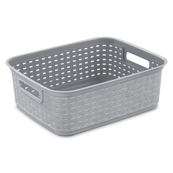 STERILITE Cement Short Weave Basket, Multi
