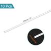 sourcing map 10Pcs ABS Plastic Rod Square Solid Bar 1/16" x 10" White Smooth Plastic Tube Rods for Handwork Model Material,DIY Sand Table,Architectural Model Making