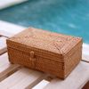 [Asian Workshop] ata Woven Rectangular with Lid Trinket Mini Case [2233] [parallel import goods]
