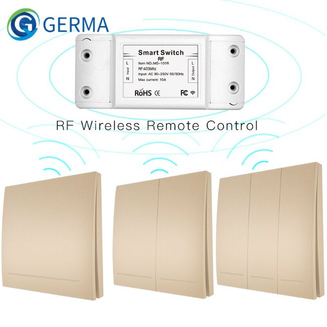 433mhz wireless remote control smart rf