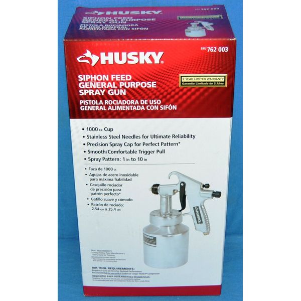 Husky Siphon Feed General Purpose Paint Spray Gun