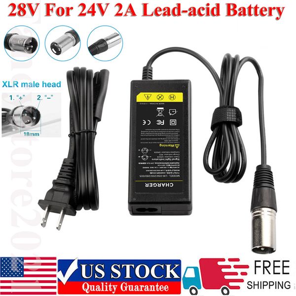 24V 2A XLR Mobility Electric Scooter wheelchair Gel/Lead Acid Battery Charger Z