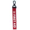 First AID Key tag Luggage Tag Zipper Pull Keychain Bag Keyring (RED)