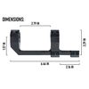 Monstrum Ultra Series Precision Offset Picatinny Scope Mount | 30 mm | 0 MOA