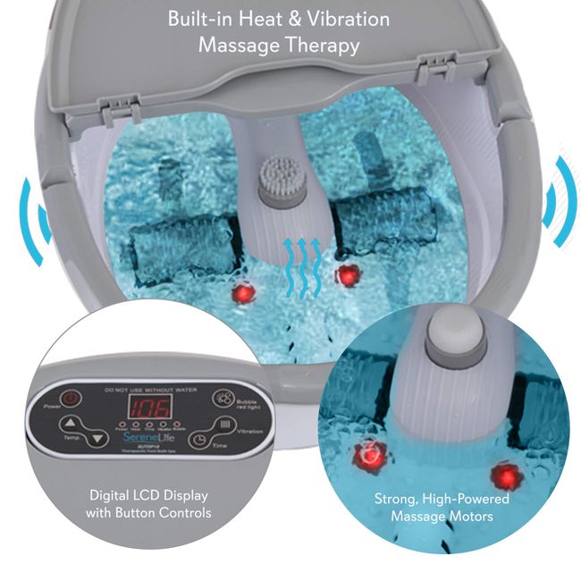  SereneLife Electric Bathtub Bubble Massage Mat