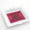 Smoking or Murder Ceramic Ashtray, funny ashtray
