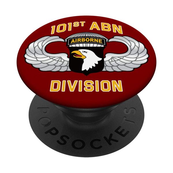 US Army 101st AIRBORNE Division Patch & Jump Wings PopSockets Swappable PopGrip