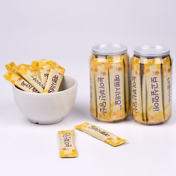 Steamed Honey Honey Stick (100% Domestic) Transparent Can with Lettering 20pcs