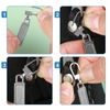 18 PCS Zip Pulls, Zipper Pull Replacement, Metal Zipper Pulls, Zip Replacement, Removable Zip Puller Replacement, Three Color Options for Wallets Clothes Jeans Suitcases Luggage Pants Jackets