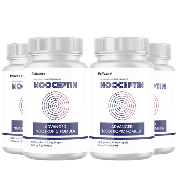 Nooceptin- Brain & Cognitive Support- 4 Bottles- 240 Capsules