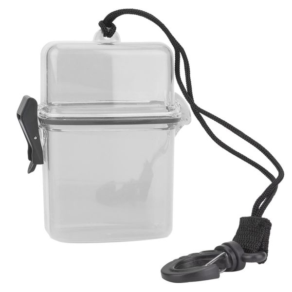 Keenso Tauchen Wasserdicht Box, Taucherei Transport Wasserdicht Box Rafting Schlüsselbox Wasserdicht Siegelbox Dry Box (Grau)