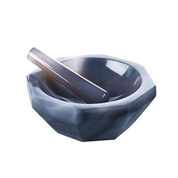 BMGAINT Manual Mortar and Pestle Set-Agate Mortar Set for Agate Mortar Lab Grinding with Pestle (50MM) (9)