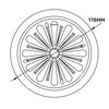 Adjustable 80-160mm Round Mechanical Airflow Vent with Pull Cord