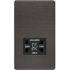 Knightsbridge SF8900SB Screwless 115V/230V Dual Voltage Shaver Socket, Anthracite