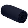 Duquennoy & Lepers - Fitted Sheet 30 cm - Percale 80 Thread Count - 160 x 200 cm, Navy Blue