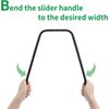Pair Universal Racing Seat Base Slider Rail Brackets Bucket Dual Lock Durable