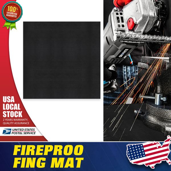 MGT Square Fire Pit Mat Fireproof Mat 67" x 60" Fire Pit Pad 982°F Heat Proof