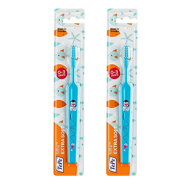 TePe Mini Toothbrush, Extra Soft, 1 Box, 14 Count