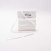 Trimz Braided Flat Elastic, White, 6mm x 5m