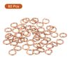 sourcing map 80 Pcs Spring Lock Washer, M4 Split Lock Washer Assortment Copper Lock Washers for Screws Bolts Nuts