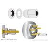 Wheel Studs Installer Tool Nut Kit For Ford Edge m1/2 x 20 Year 2007-2014 V-Pro