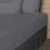 Soleil d'ocre, Fitted Sheet, Cotton, 57 Threads, Grey, 90 x 200 cm