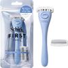 Schick Chic First Shaving Holder (with Blade + 1 Replacement Blade), Ocean Blue