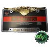 Harley Davidson License Plate Frame Chrome and Gold Eagle
