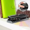 Rapesco 1725 Adjustable 6-Hole Punch, 9 Sheet Capacity, Black