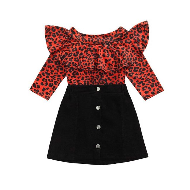 Golden Mini Skirt Clothes Fashion Leopard Pullover Top Black Corduroy 16Y Spring Fall Casual Outfit 2804882233, 6T, Leopard