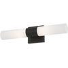 Lighting, 10102-04, Aero, ADA Vanity Sconce, Black with Brushed Nickel Accent