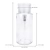 Pana 7 Oz Liquid Push Down Pump Dispenser Empty Bottle with Flip Top Cap - Clear