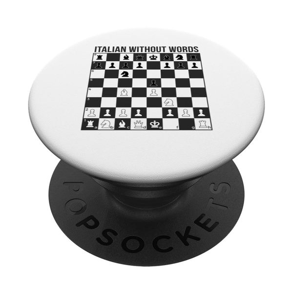 Italian Game Without Words Chess PopSockets Swappable PopGrip